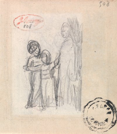 Woman and Two Children by George Romney
